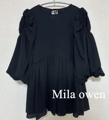 Mila Owen 어깨 슬릿 페플럼 튜닉