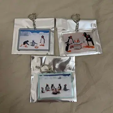 핑구 트레이딩 장면 사진 아크릴 키링