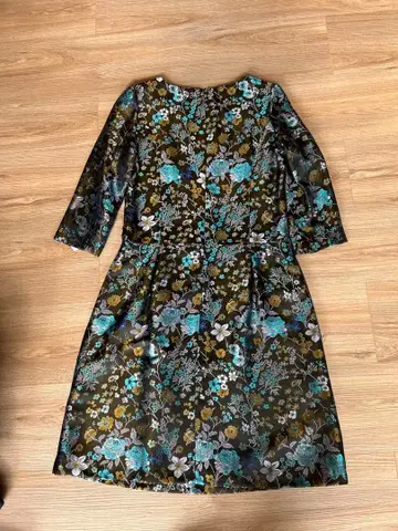 [ 컨디션 최상 ] 광택 플라워 자카드 원피스 Austin Reed