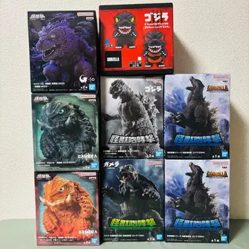 고질라 & 가메라 피규어 8종 세트