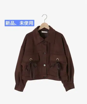 MAJESTIC LEGON 2way 리본 스텐칼라 블루종