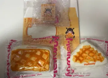 Mellojoy 스퀴즈 와플 삼각형 사각