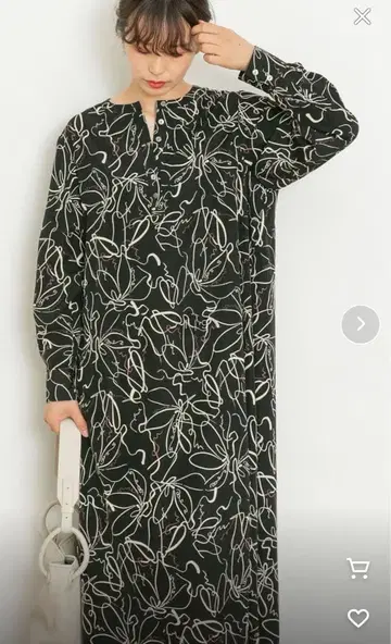 URBAN RESEARCH UR Lab. 프린트 카프탄 원피스