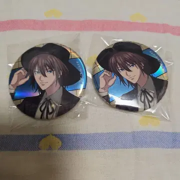 신 테니스의 왕자님 테니프리 Autumn 오로라 캔뱃지 후지 슈스케 2점