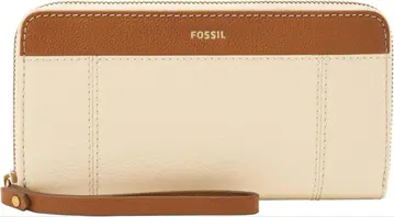 fossil 장지갑 클러치백 Clutch 브라운 베이지