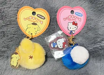 산리오 아크릴 꼬리 참 키티 폼폼푸딩