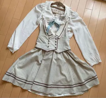 블루로그 BlueRogue 오버롤 스커트 점프 스커트 베이지