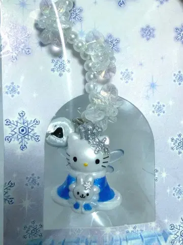 페어리 키티 눈의 여왕 방울 마스코트 스트랩 헤이세이 레트로 산리오