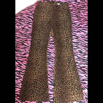 EGOIST 레오파드 무늬 플레어 팬츠