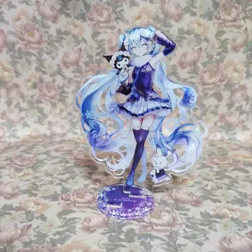 하츠네 미쿠 유키 미쿠 x 산리오 쿠로미 콜라보 아크릴 스탠드