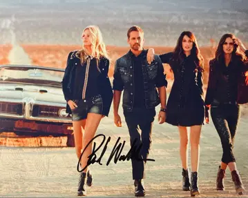 와일드 스피드 폴 워커 친필 사인 포함 사진 ih6