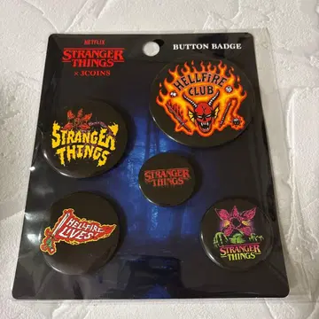 Stranger Things 쓰리코 배지 5개 세트