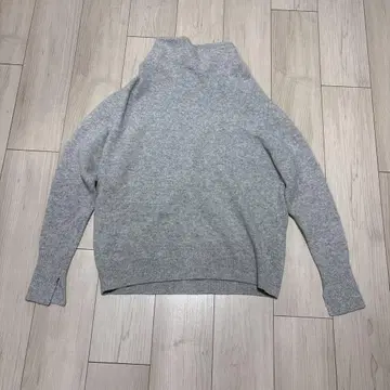 알아바일 2022AW 드레이프 넥 튜닉 니트 캐시미어 울