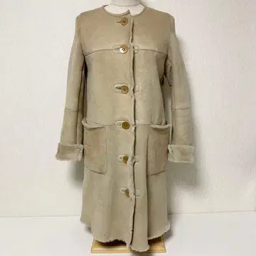 JENEVIEVE 주네비에브 양가죽 가죽 무스탕 코트 퍼 1