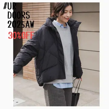 택 포함 미사용 새상품 UR DOORS*그린 다운 발수 2WAY 자켓