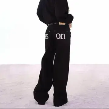 ason 아즈온 SMOG WIDE PANTS 블랙 ason 한국