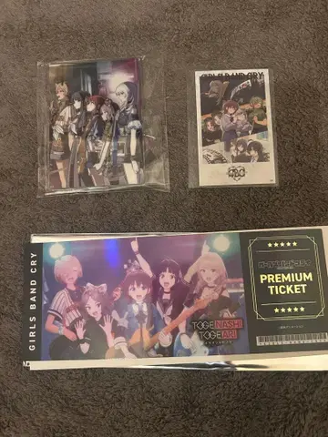 걸즈밴드클라이 아크릴 스탠드 폴라로이드 티켓