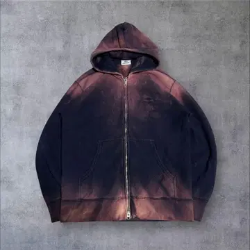 귀신 페이드 & 보로 LACOSTE/라코스테 그라데이션 지퍼 후드티