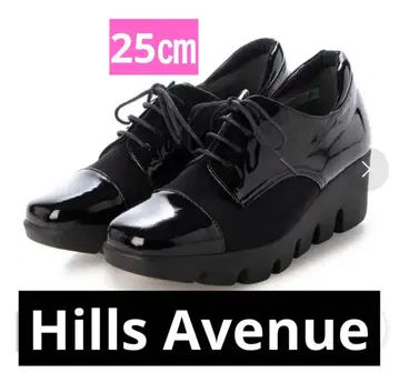 힐스 애비뉴 레이스업 슈즈 25cm 블랙
