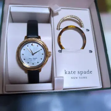 케이트 스페이드 아날로그 손목시계 골드/블랙