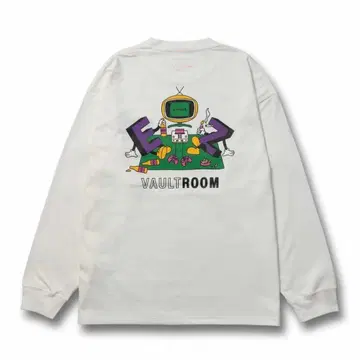 VAULTROOM EZ BIG L/S TEE / 화이트 L 사이즈