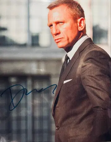 007 다니엘 클레이그 친필 사인 사진 제임스 본드 fn7