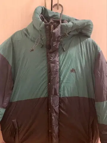 LOGOS 파크 다운 자켓 3L 그린/블랙