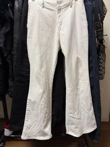 archive white flare denim opium y2k