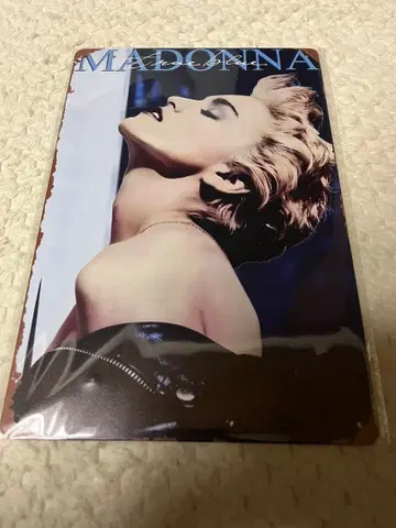 한정판 1장! MADONNA 팜플렛 초상 사진 양철제 간판 미사용 새상품