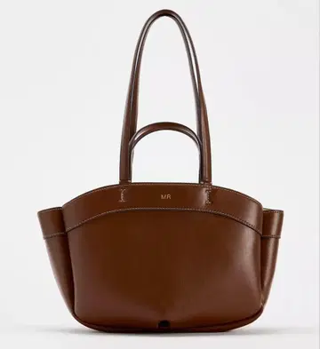 ZARA 브라운 가죽 핸드백