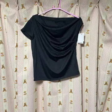 택 포함 미사용 새상품! 드레이프 오프숄더