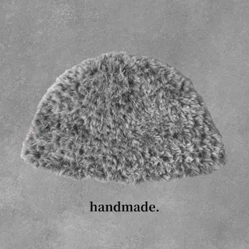 비니 그레이 크러셔 모자 버킷햇 니트 모자