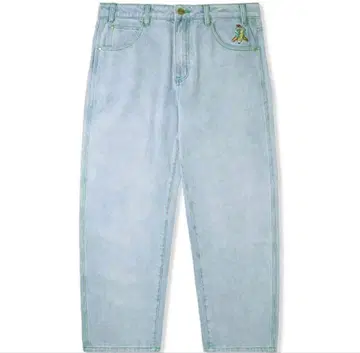 BUTTER 자수 로고 라이트 블루 데님