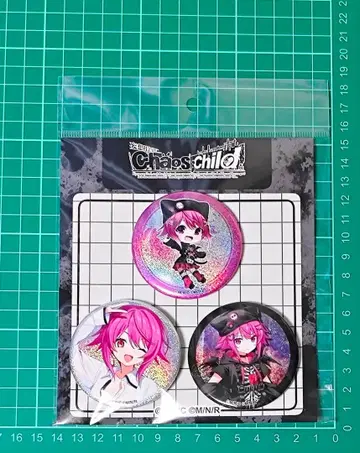 CHAOS;CHILD 10주년 기념 오노에 세리카 라메 캔뱃지 3개 세트