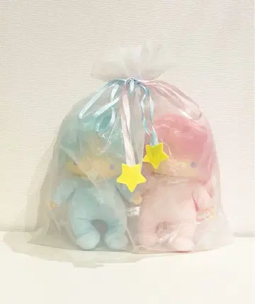 Sanrio 키키라라 소프트 비닐 인형 퍼프포프 봉제 인형 리틀트윈스타