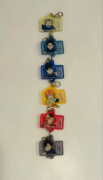 하이큐 코스모 월드 이어지는 아크릴 참 컴플리트 세트