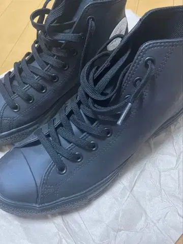 Converse 올스타 하이컷 블랙 레인 신발