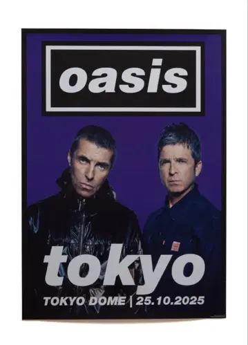 2days 2장 세트 oasis 도쿄돔 포스터