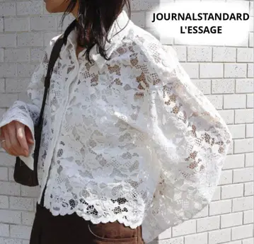 완판템 25ss 저널 스탠다드 레사쥬 레이스 숏 셔츠 화이트