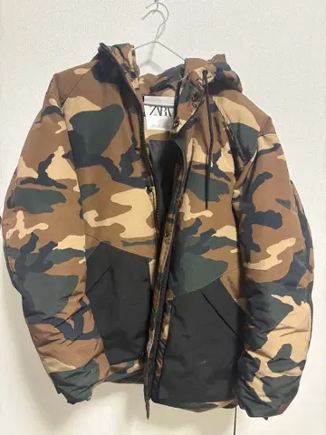 카모플라쥬 다운 자켓 ZARA 자라 M