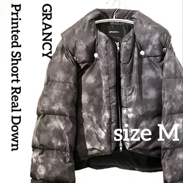 [GRANCY] 프린트 숏 리얼 다운 M 사이즈 그랑시 즉완품