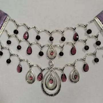 모네 목걸이와 귀찌 세트