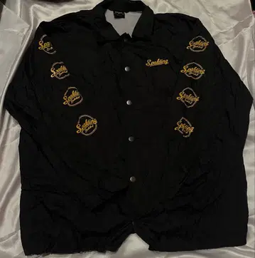 Spalding 나일론 자켓 블랙