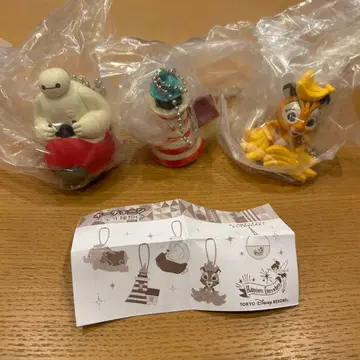 디즈니랜드 가챠 베이맥스 케이프 코드 등대 찬두 3개 세트