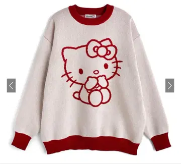 산리오 캐릭터즈 헬로키티 배색 니트 상의 [sf1186]
