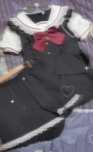 Secret Honey 세일러 카라 셋업