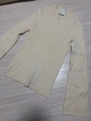 레어 완판 론 헤르만 콜라보 DEMYLEE 베이지 리브 니트 S