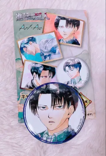 새상품 진격의 거인 리바이 Art-Pic 캔뱃지 컬렉션