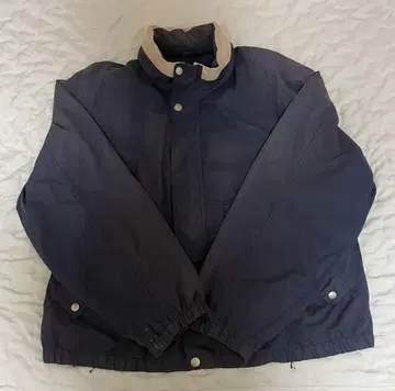 네이비 스탠드 카라 자켓