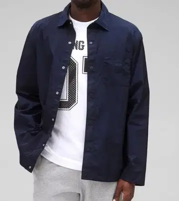 미사용 새상품 레이닝챔프 나일론 셔츠 네이비 S